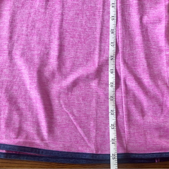 Under Armour Half Zip Top Small Pullover HeatGear Pink Blue Athletic Sporty - Picture 11 of 14